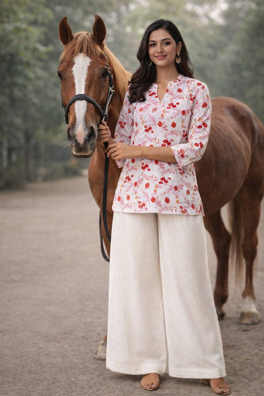 printed top with black plazoo Relaxed Set