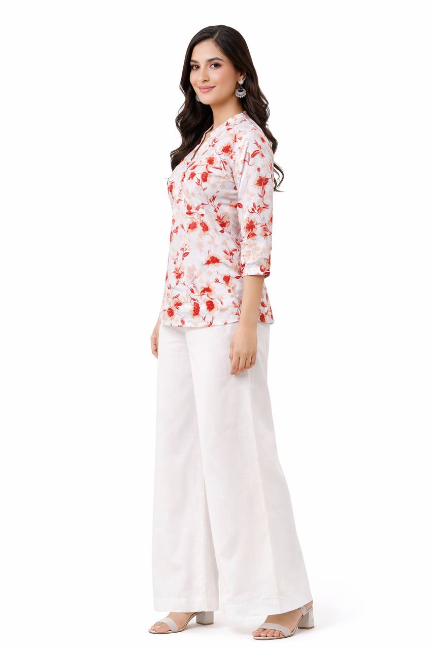 top with plazzo Relaxed Set