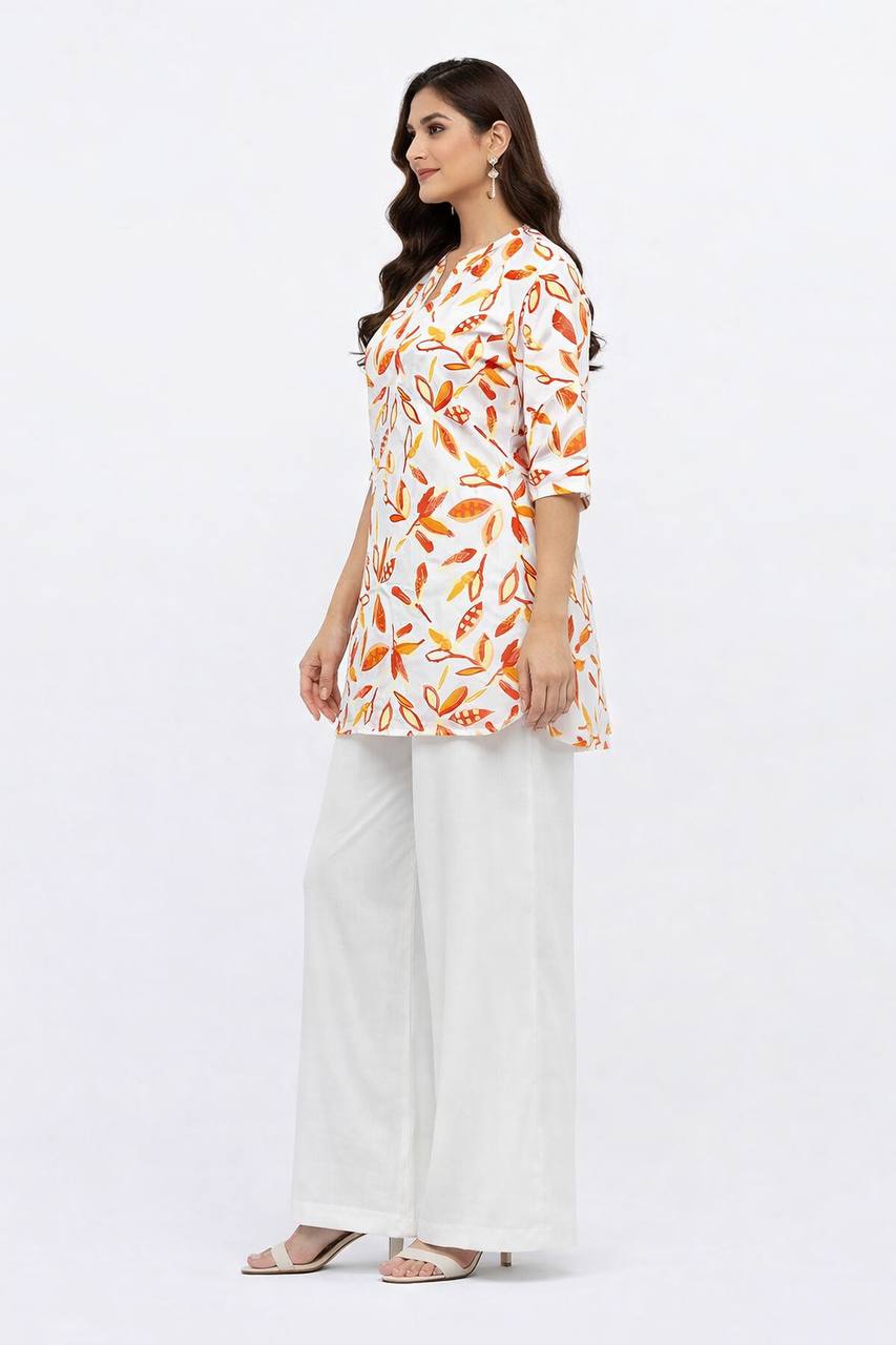 top with plazzo Relaxed Set