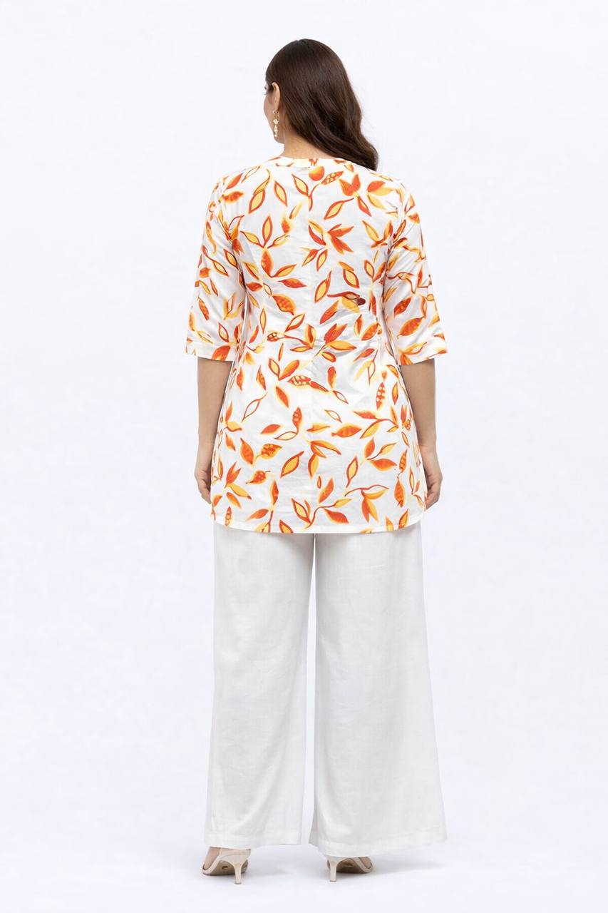 top with plazzo Relaxed Set