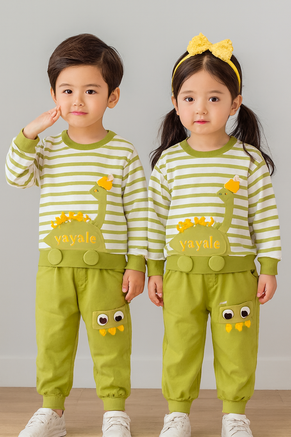 Baby Dino Adventure 2-Piece Outfit Set (Top & Pants)