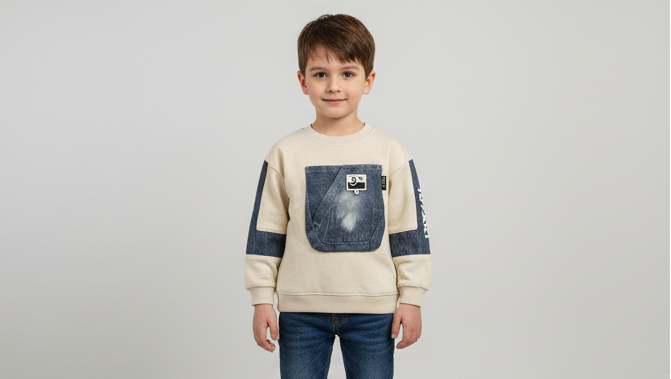 Boys Cotton T-Shirt  Soft, and skin-friendly for kids.