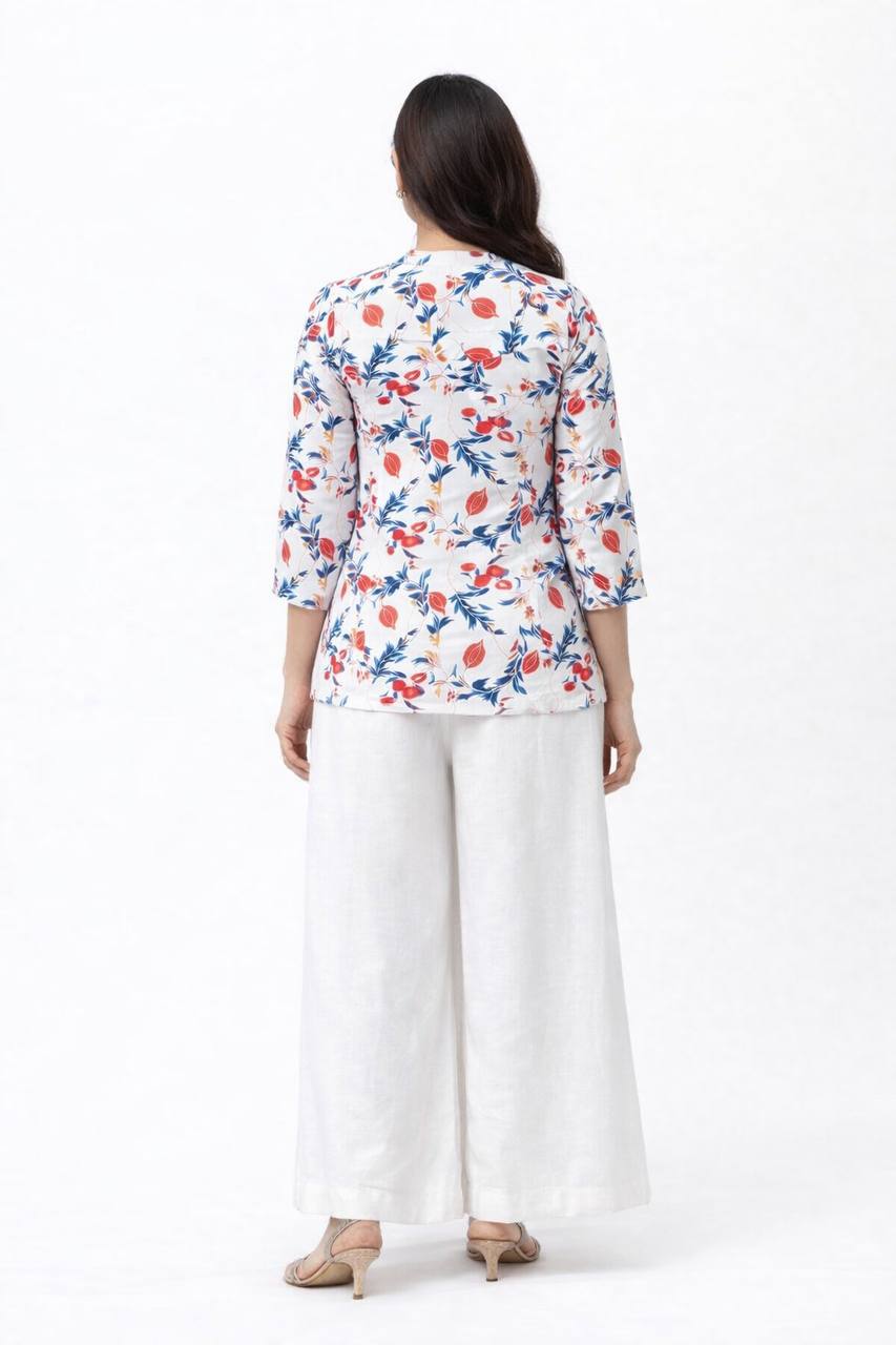 top with plazzo Relaxed Set