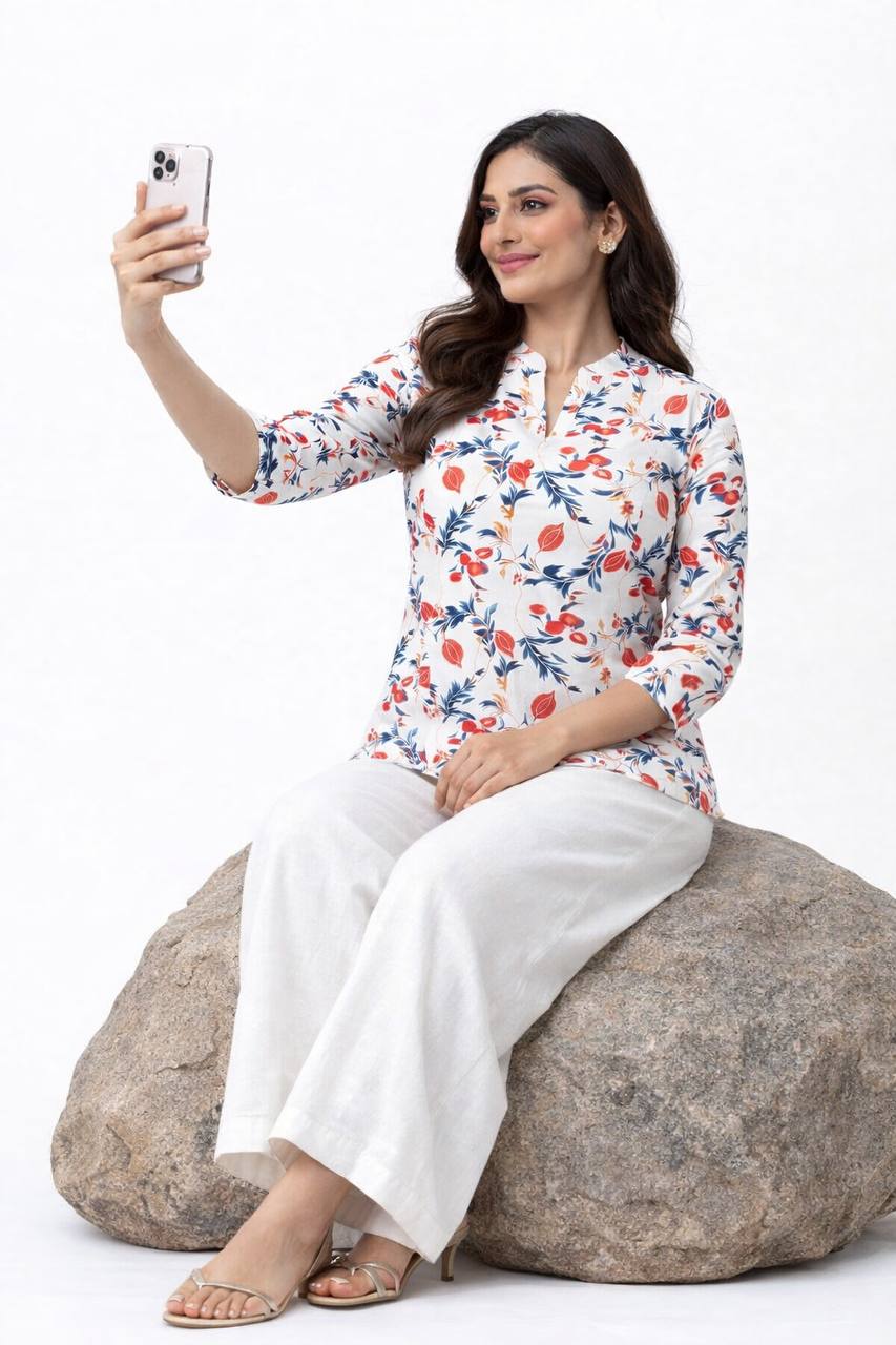 top with plazzo Relaxed Set