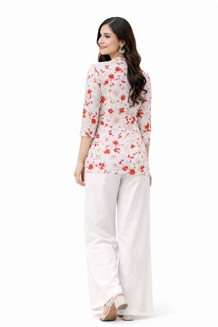 top with plazzo Relaxed Set